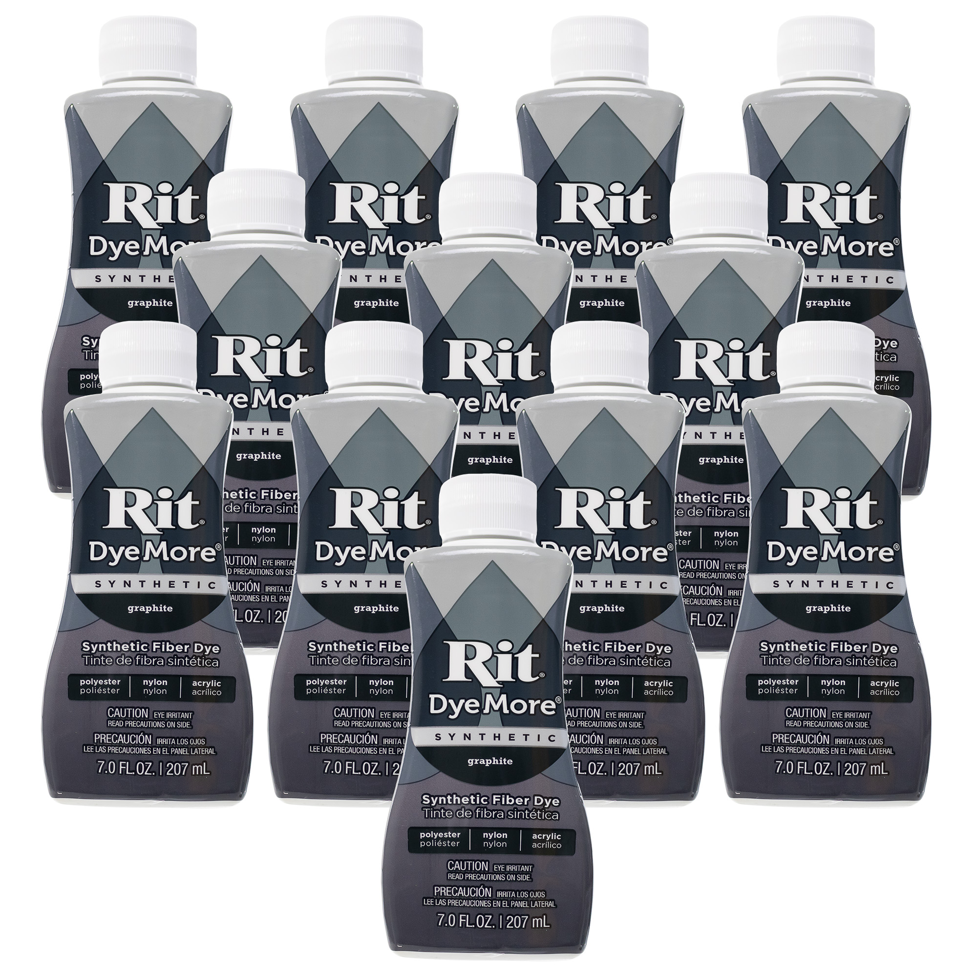 Rit DyeMore | Synthetic 7oz Liquid 12-Pack Case - Graphite